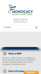 Mobile Screenshot of monocacyhealthpartners.org
